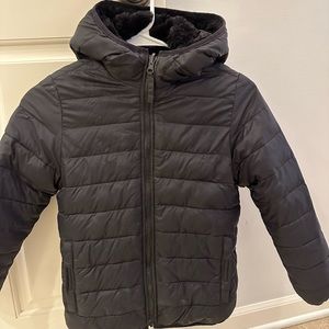 Kids fur lined winter coat